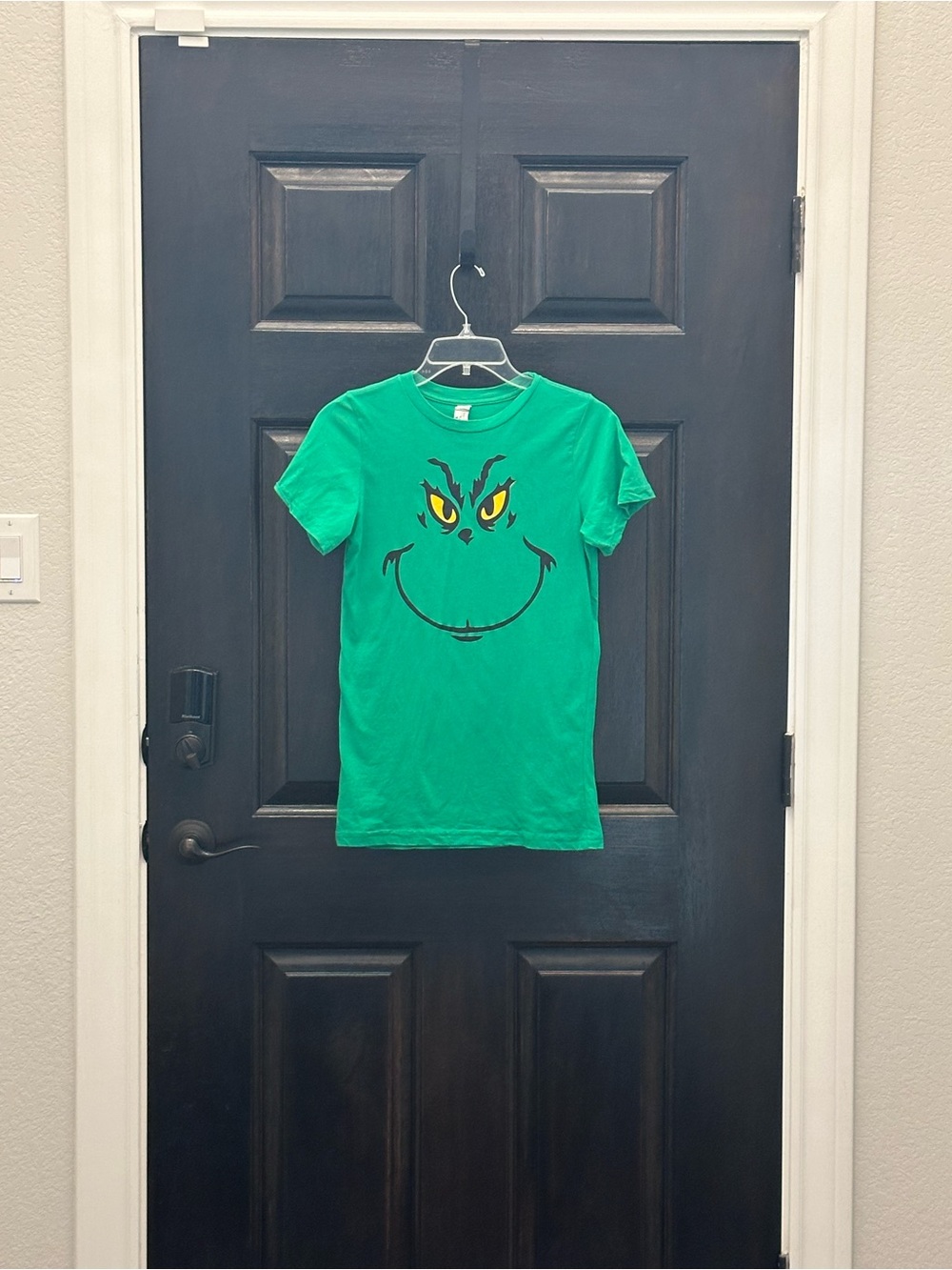 Green Kids' Grinch Face Tee - YXL